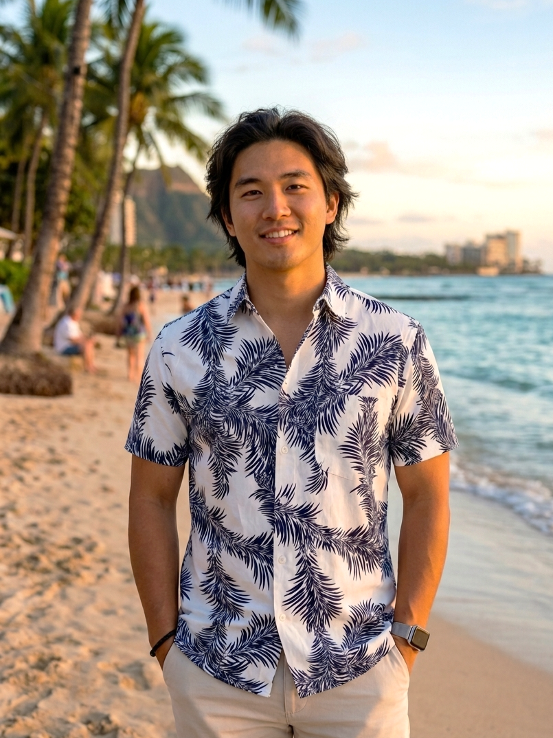 Men's Leaves Hawaiian Shirt