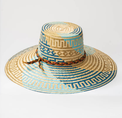 Hat - Woven Palm - Muse Blue - Large