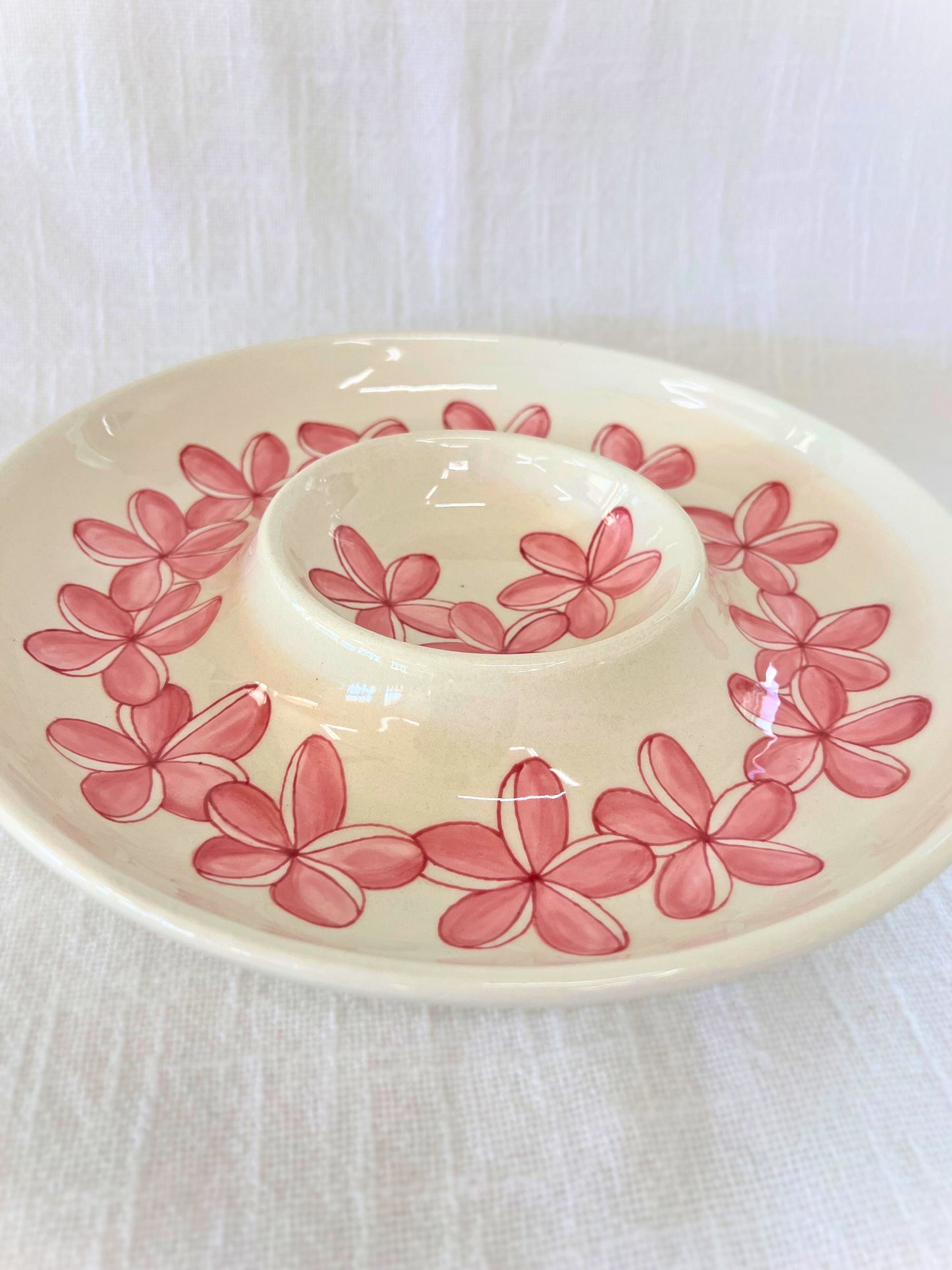 Plumeria Chip & Dip Platter