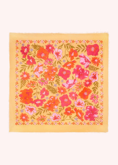 Cotton Bandana - Sketched Florals -
