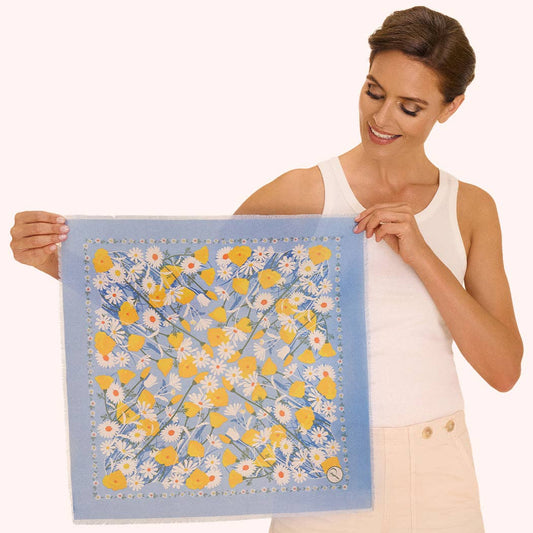 Cotton Bandana - Marvelous Meadow - Powder Blue