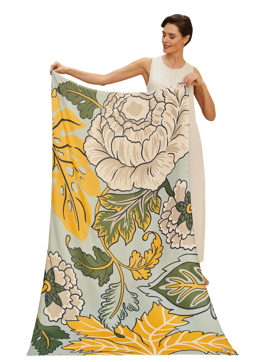 Printed Wild Floral Scarf