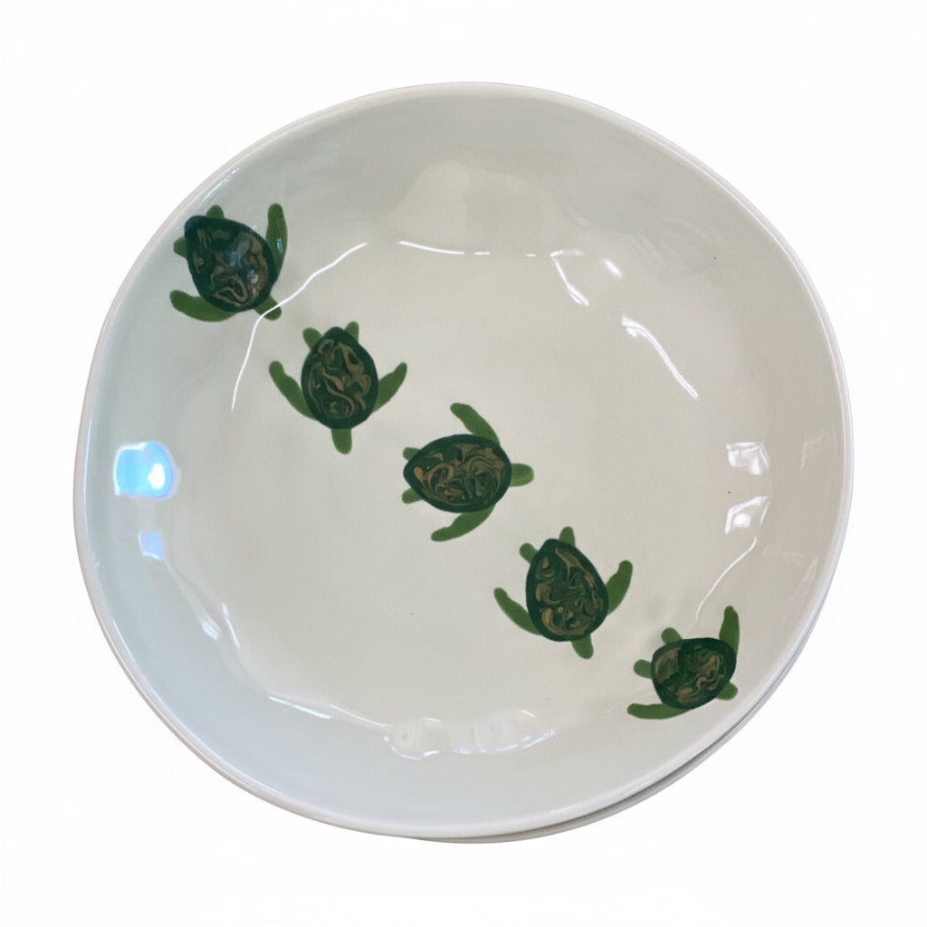 Cottage Bowl- Celadon Turtle