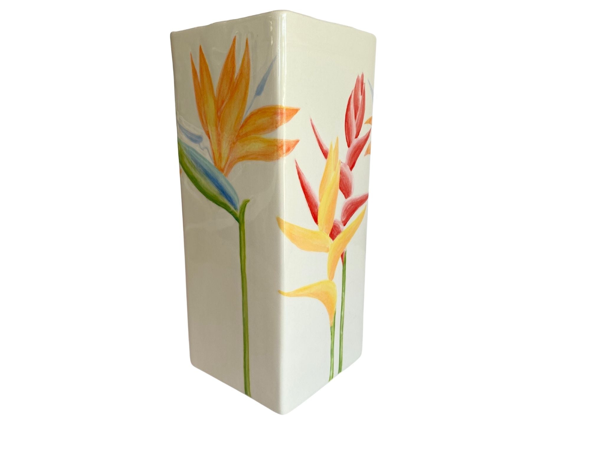 Square Vase Tropical Flower – Banana Patch Studio