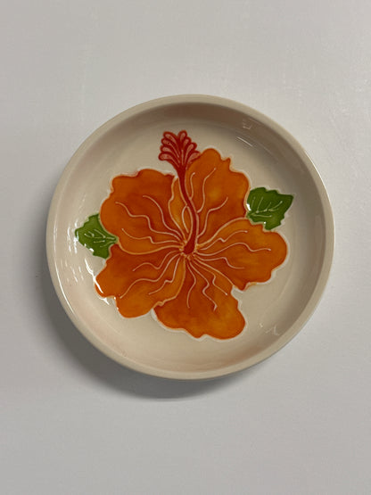 Trinket Dish Hibiscus