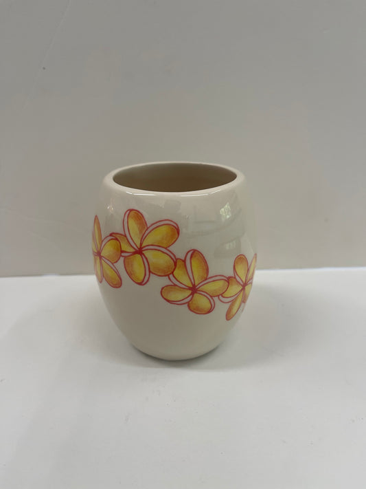 Plumeria Stemless Wine Glass
