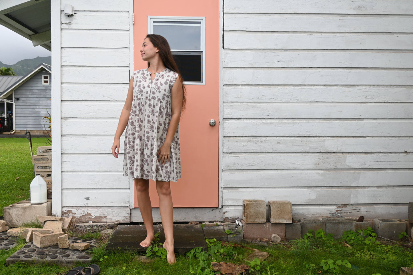 Women's Babydoll Dress in Opihi Ohana