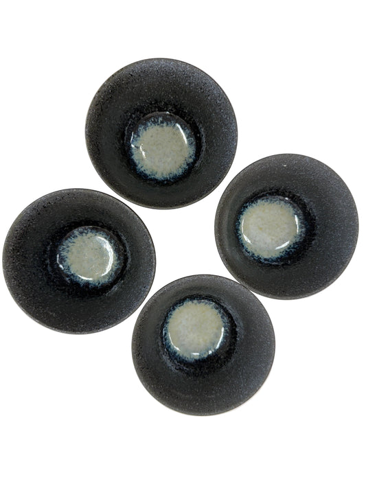 Mini Ceramic Black Bowls