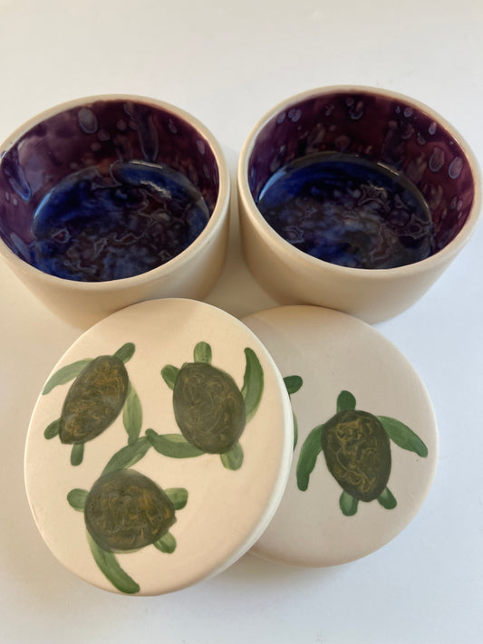 Celadon Honu Treasure Box