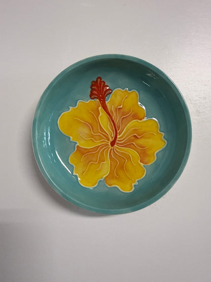 Trinket Dish Hibiscus