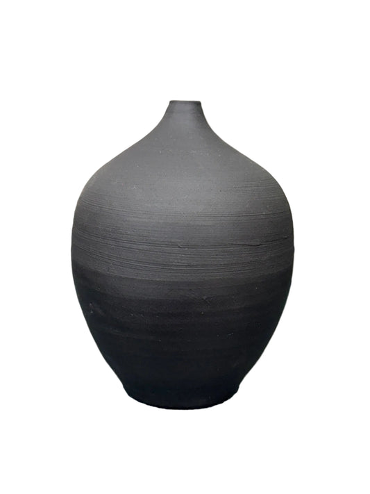 Handmade Ceramic Black Vase