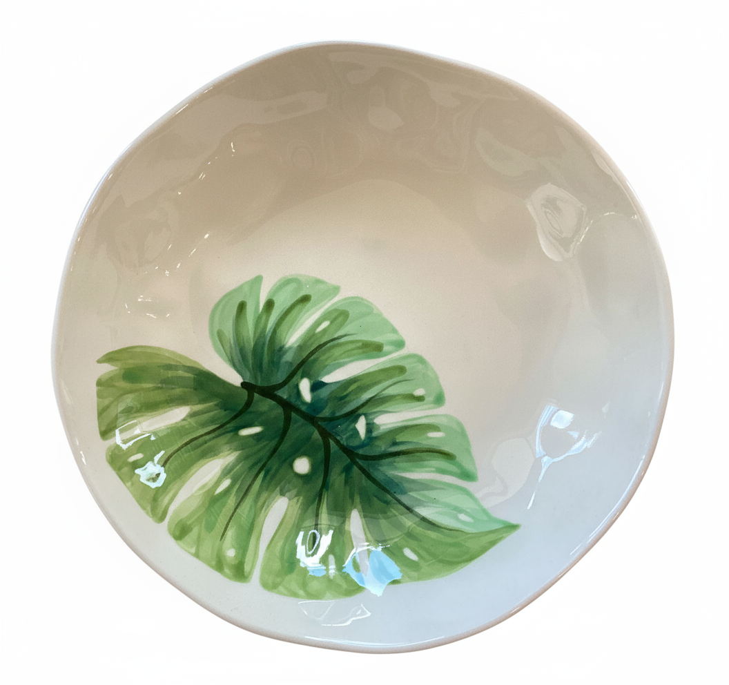 Cottage Bowl- Monstera