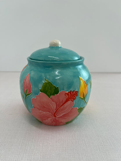 Hibiscus Traditional Sugar Pot