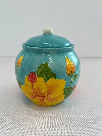 Hibiscus Traditional Sugar Pot