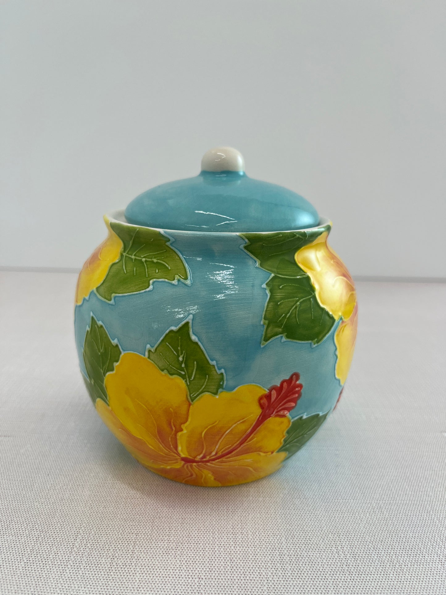 Hibiscus Traditional Sugar Pot