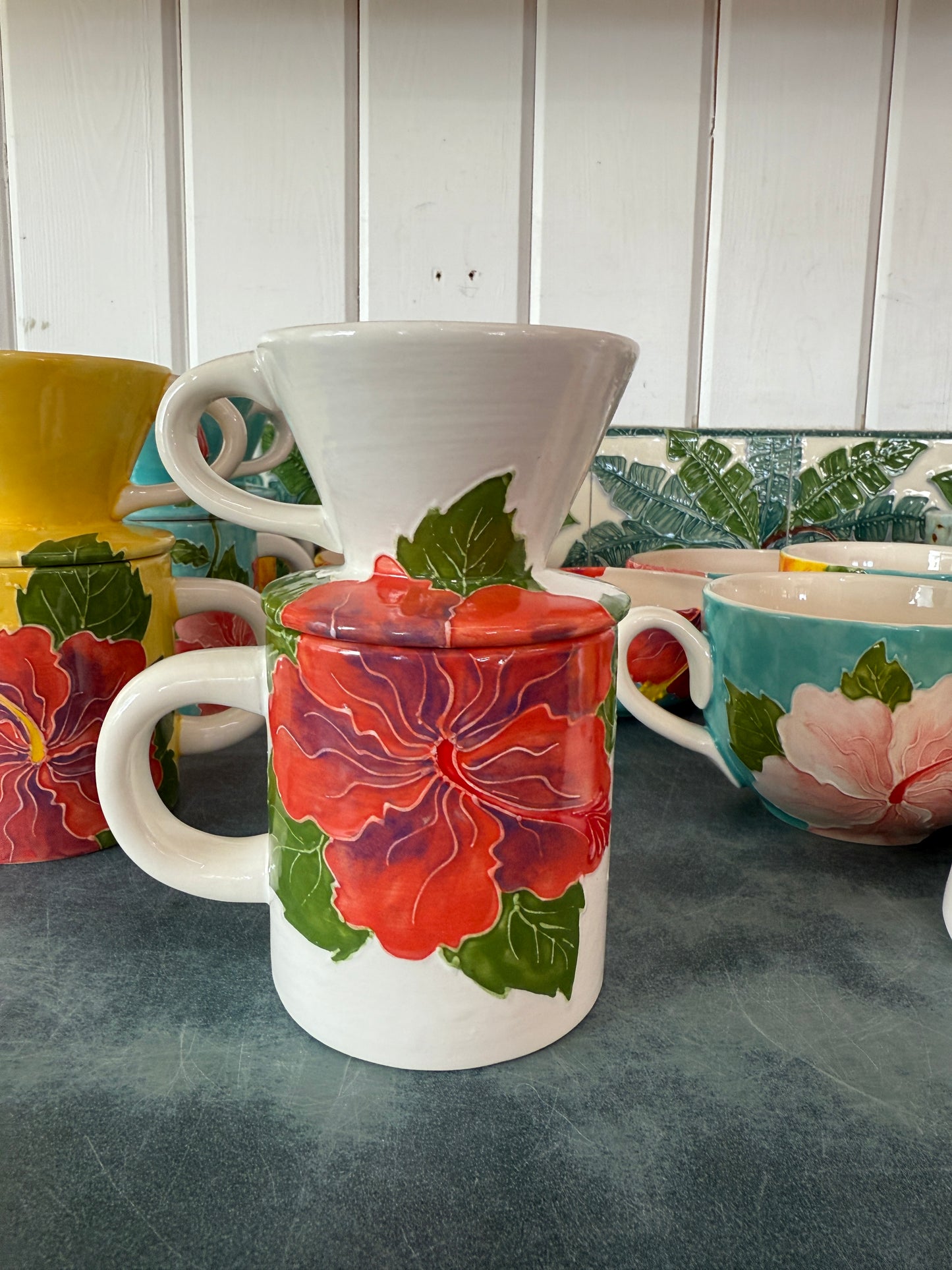 Hibiscus Pour Over Coffee Set