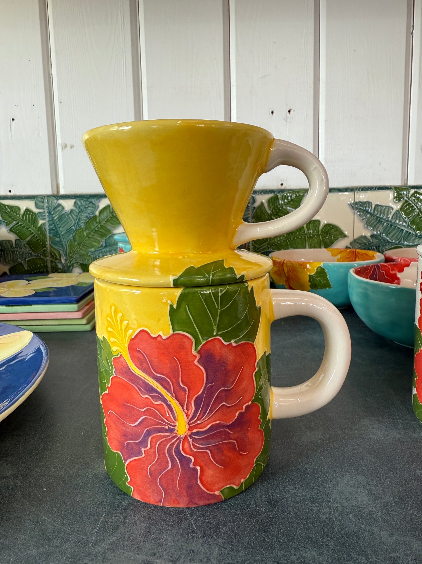 Hibiscus Pour Over Coffee Set