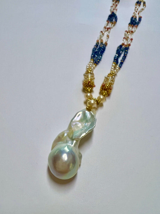 LD Large Baroque Pearl Necklace-CON