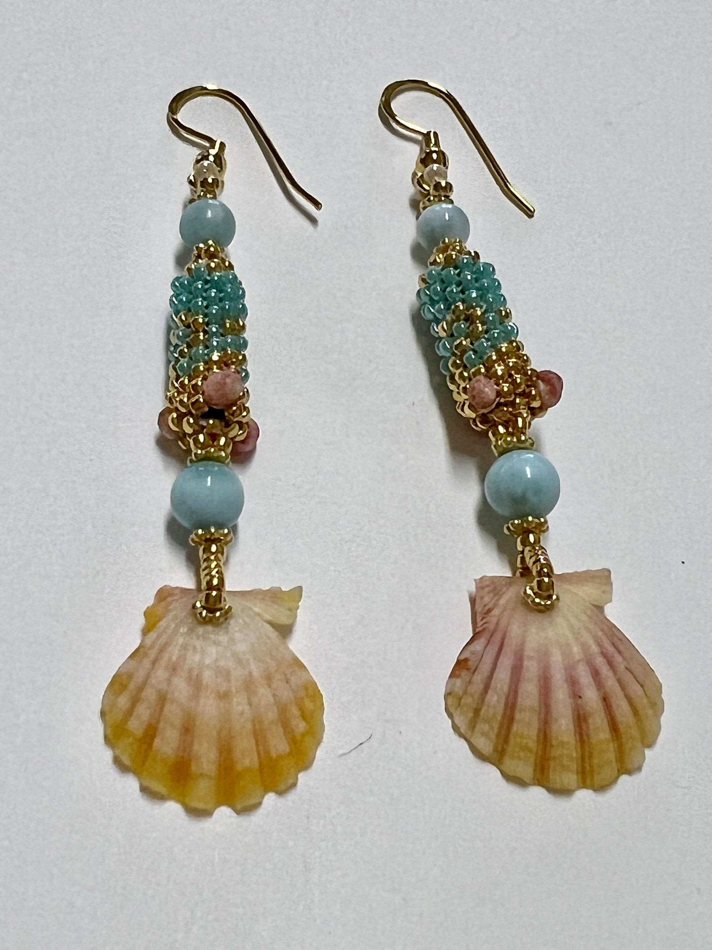 LD Sunrise Shell Earrings-CON