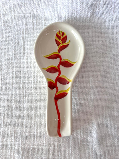 Spoon Rest Tropical Flower