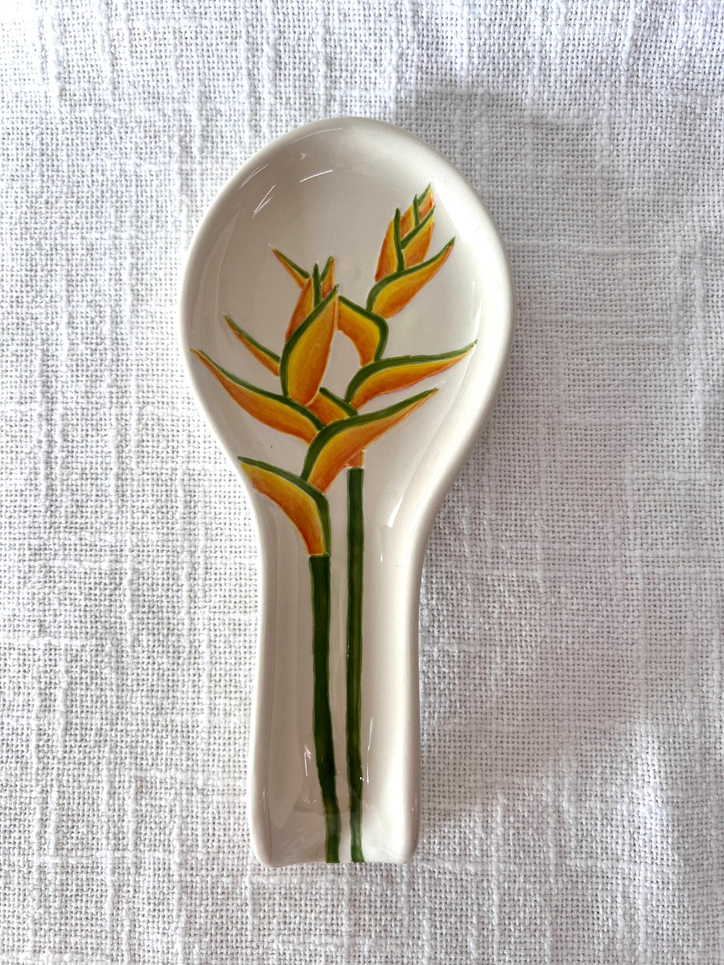 Spoon Rest Tropical Flower