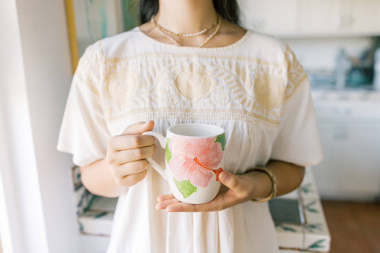 Barrel Mug Hibiscus