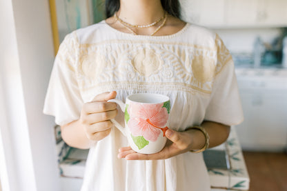 Barrel Mug Hibiscus