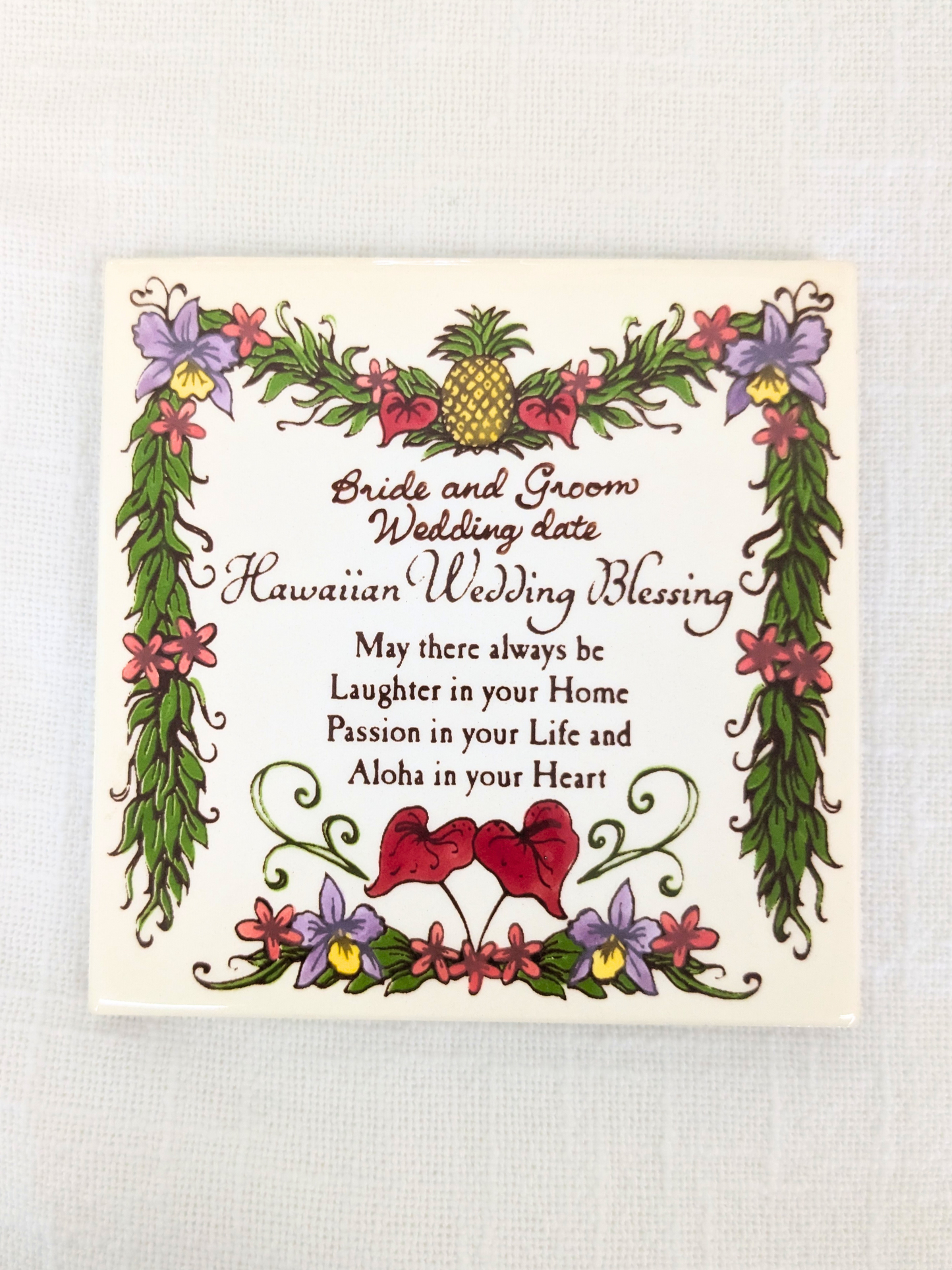 Custom Hawaiian Wedding Trinket Gift Set