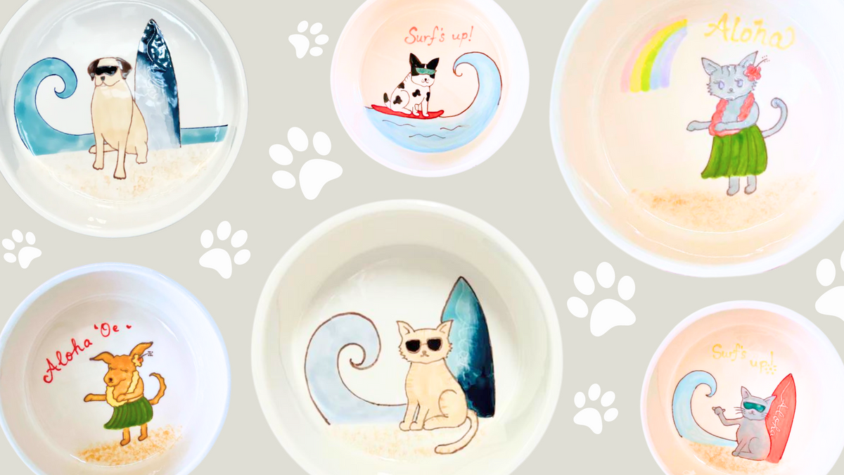 Custom Pet Bowl – Banana Patch Studio