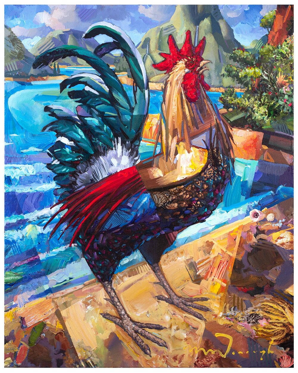WM Roosters Art Print 11x14 Assorted