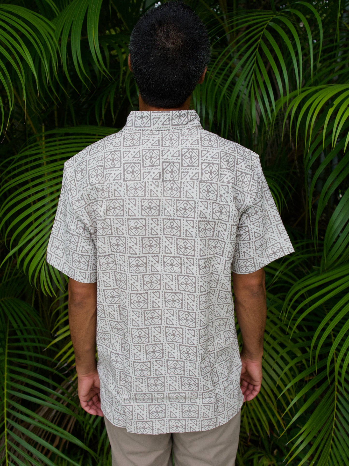 Sand Stone enShort Sleeve Button Down - ORGANIC COTTON