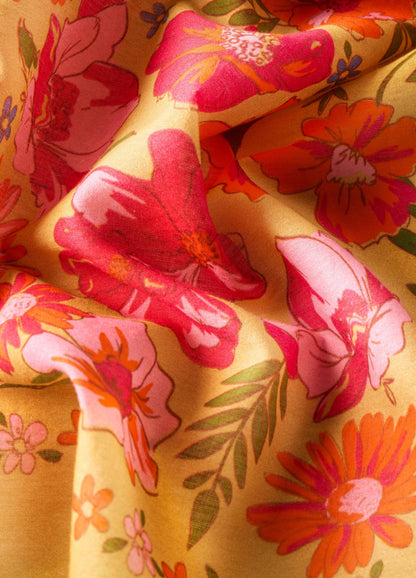Cotton Bandana - Sketched Florals -