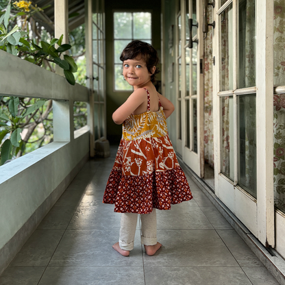 Scrappy Ruffle Girl's Dress | Warm