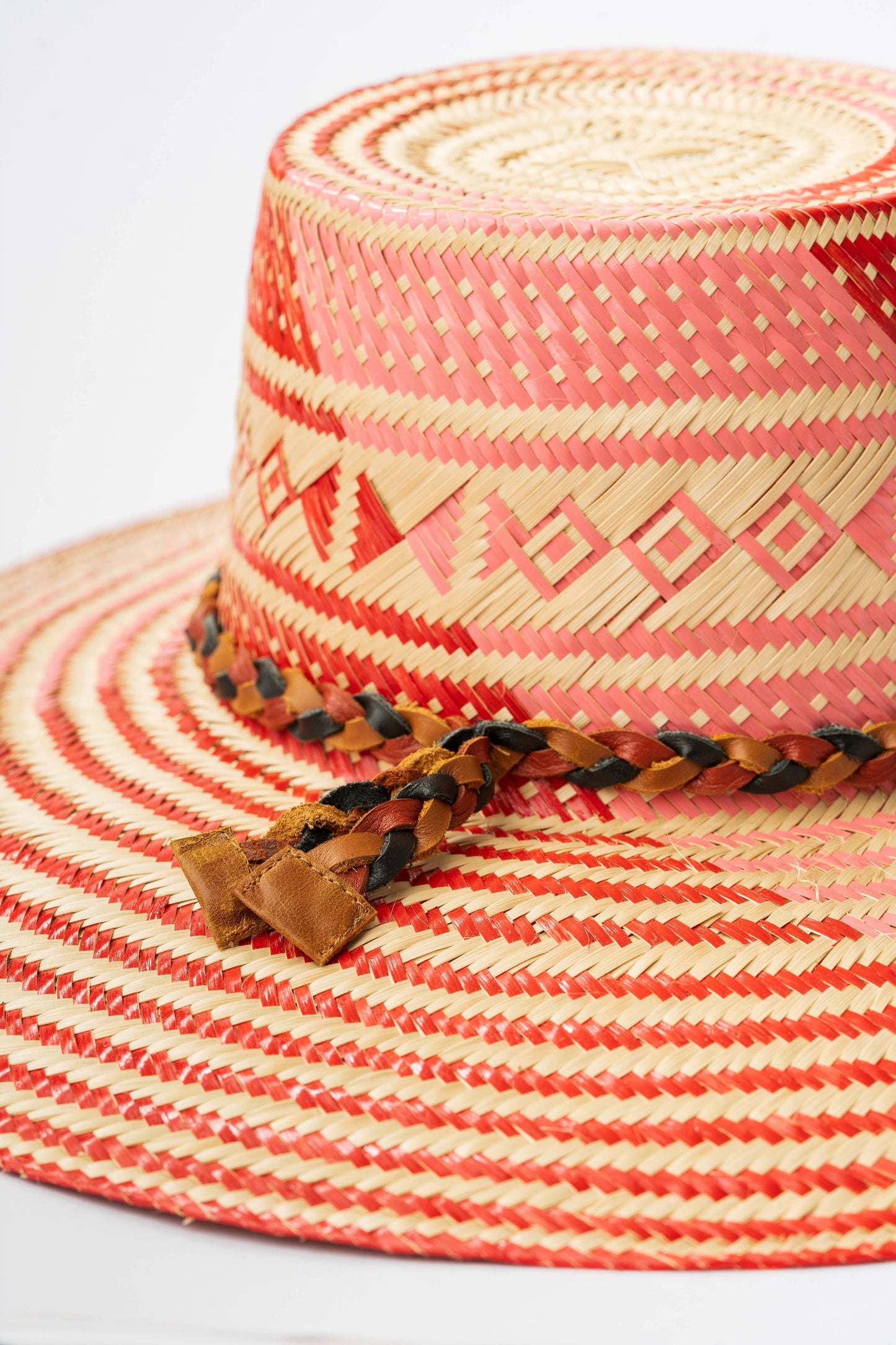 Hat - Woven Palm - Muse Pink - Large