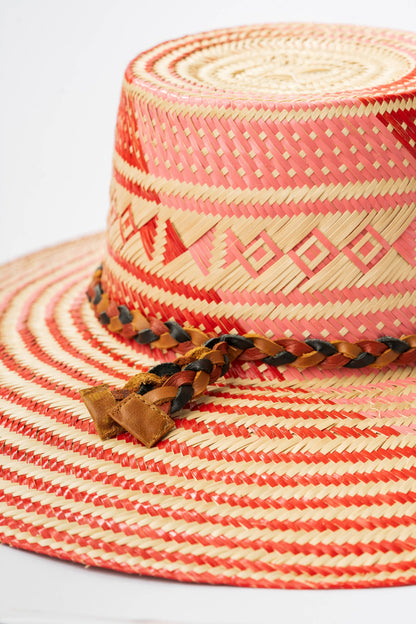 Hat - Woven Palm - Muse Pink - Large