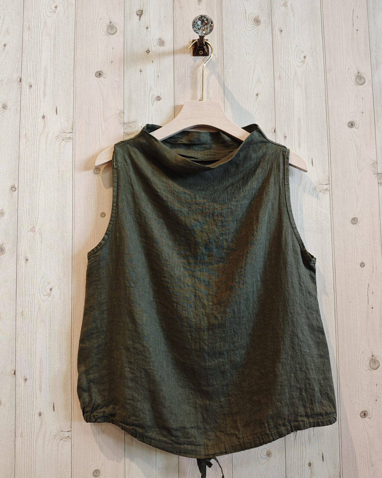 REF 5189 SLEEVELESS BLOUSE 100% LINEN