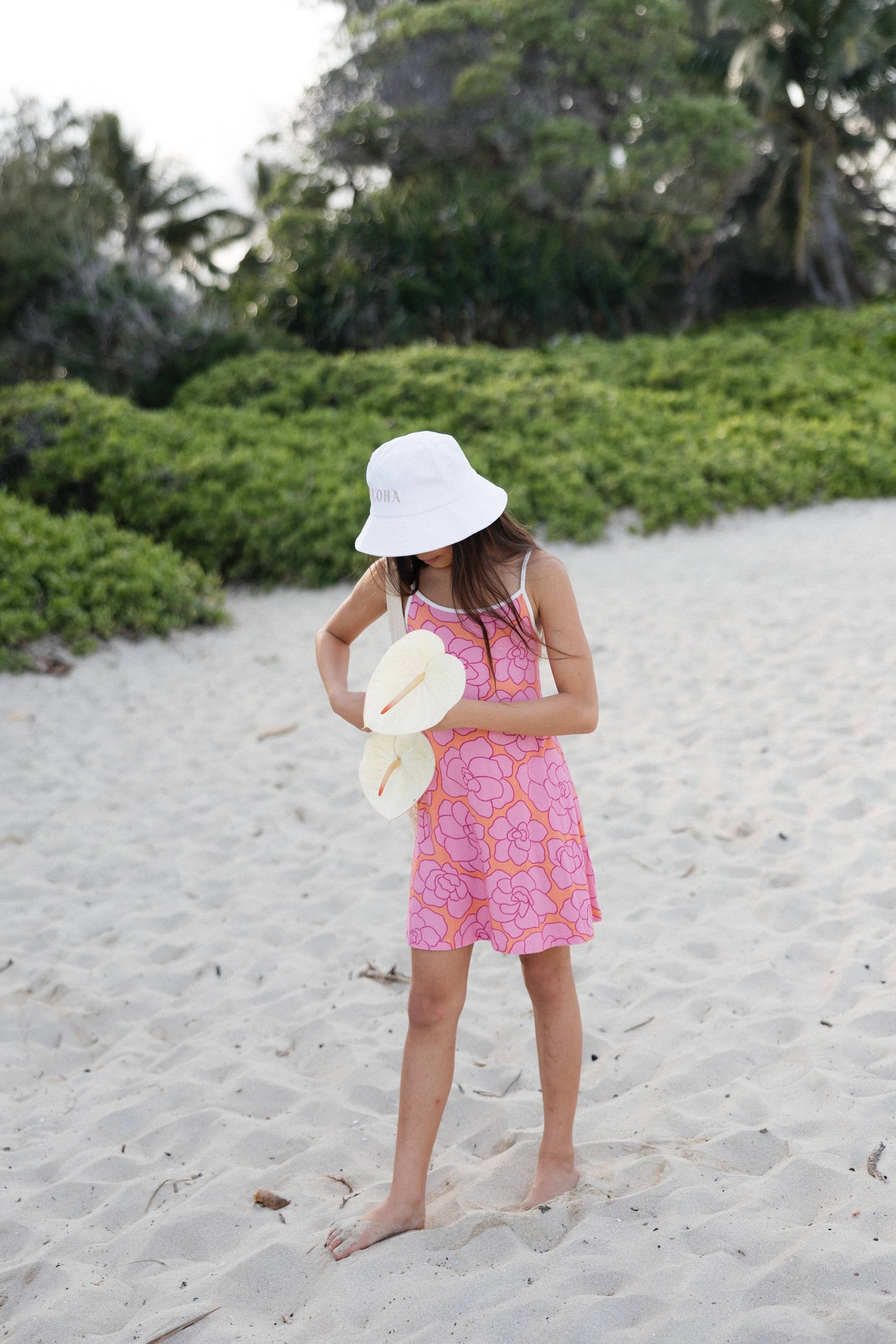 Embroidered Aloha Bucket Hat