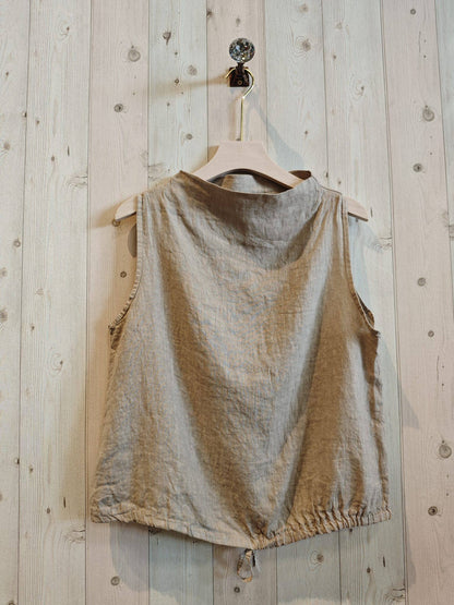 REF 5189 SLEEVELESS BLOUSE 100% LINEN
