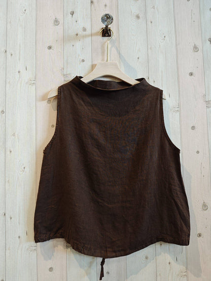 REF 5189 SLEEVELESS BLOUSE 100% LINEN