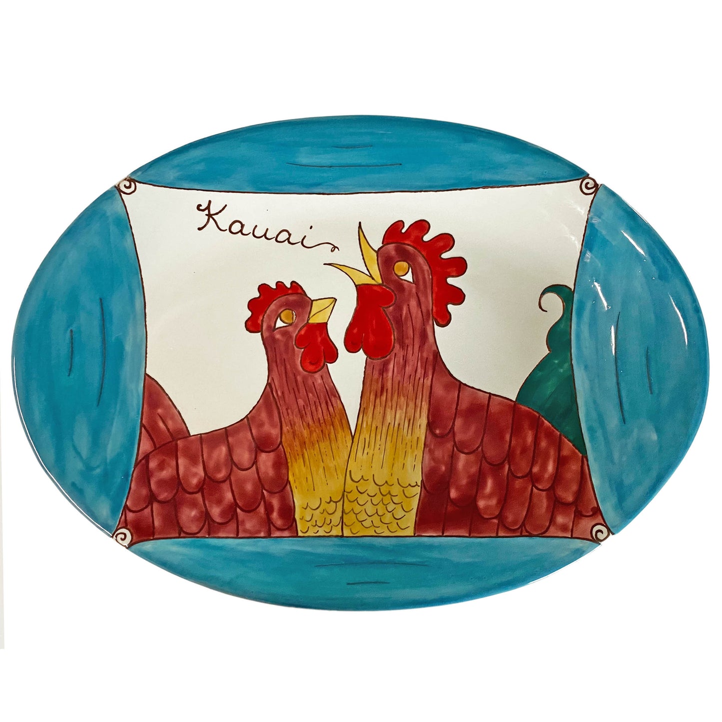 oval platter Blue Rooster 3003