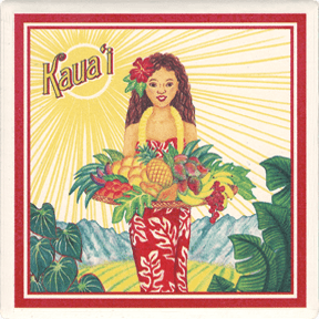 Aloha Spice Girl Coaster