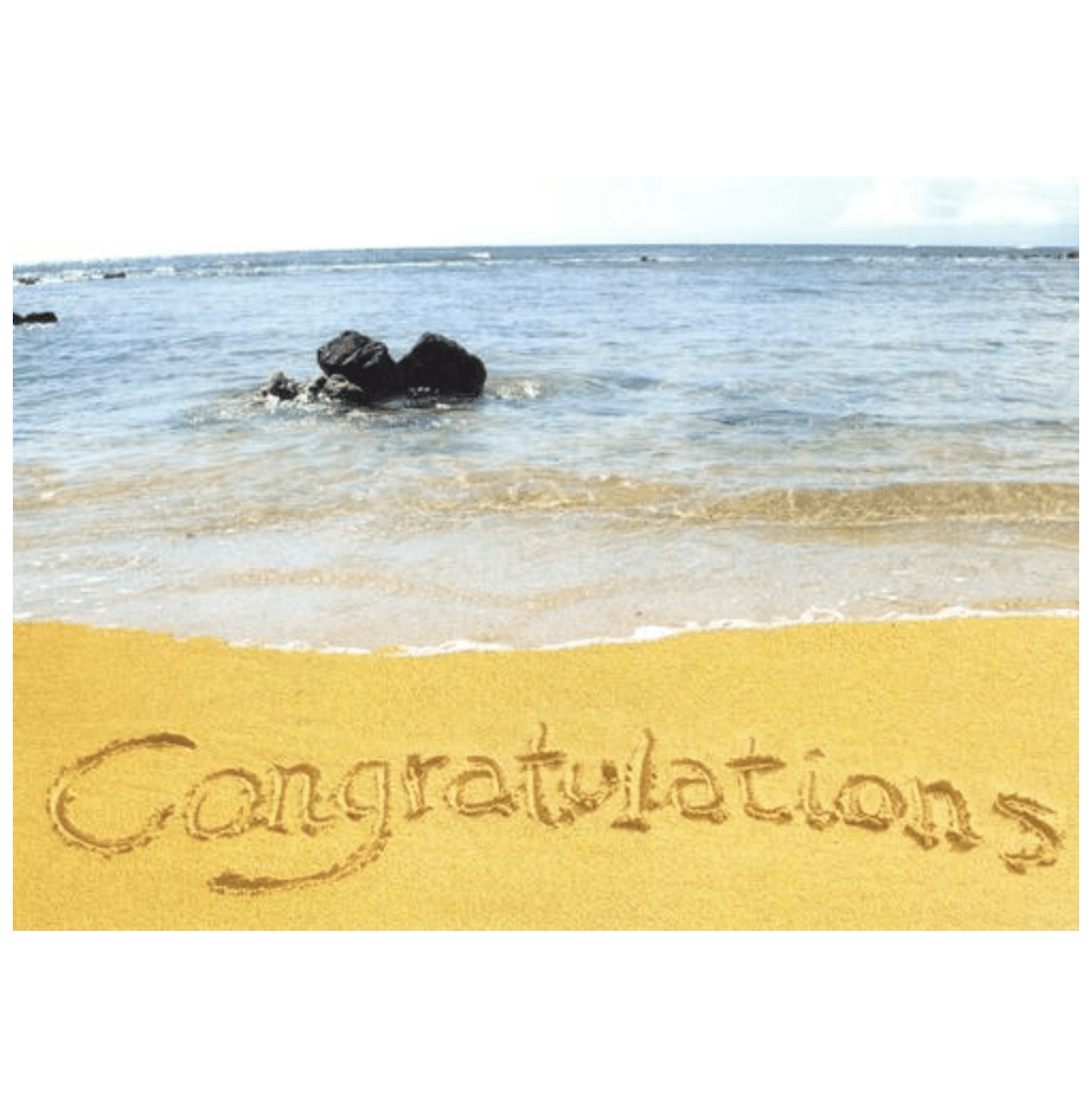 Congratulations (Poipu Beach) Greeting Card