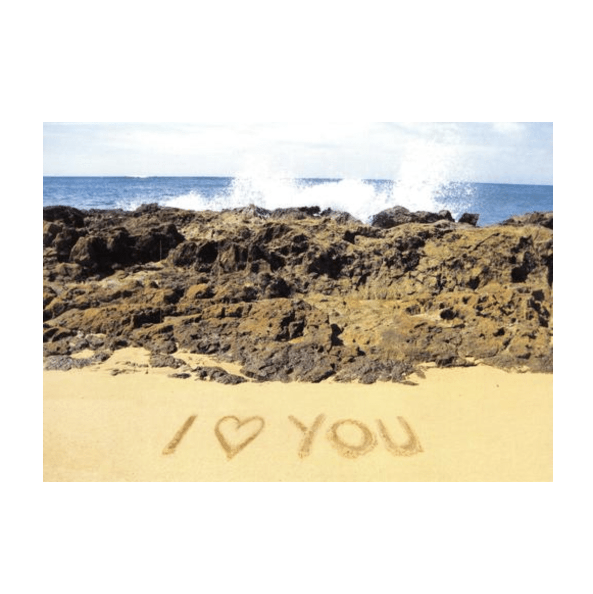 I Love You (Salt Pond Beach) Greeting Card