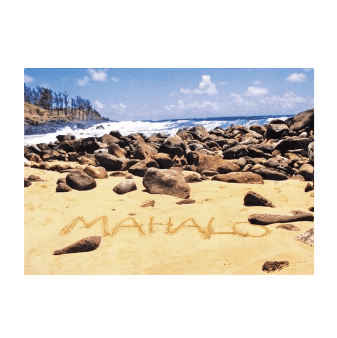 Mahalo (Waiohai Point) Greeting Card