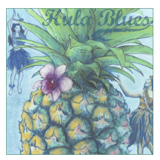 Pineapple Blues Print