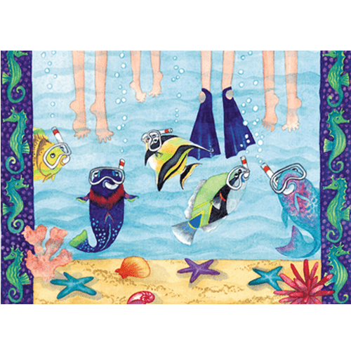 Snorkelers Print