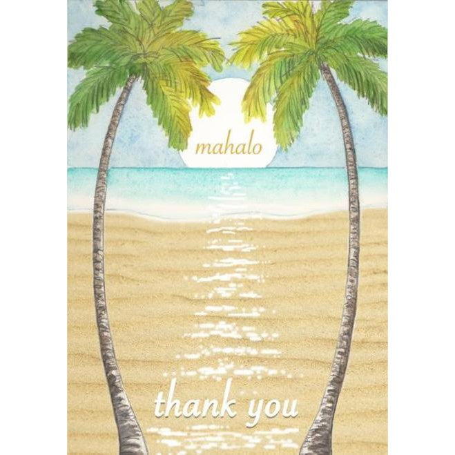 Palm Trees Mahalo Card